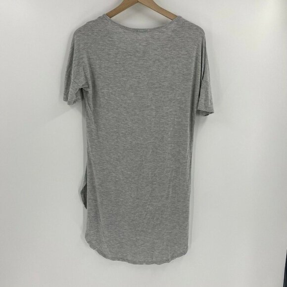 Made Maternity V-Neck Gray Short Sleeve Tee - Picture 2 of 4